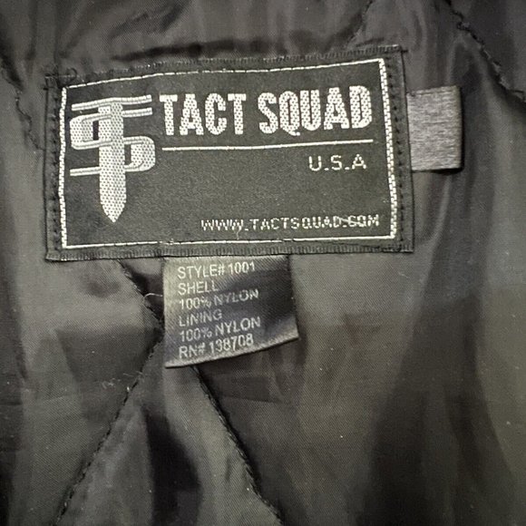 TACT SQUAD Black Winter Jacket Men' 3X American Security Protection Services - Picture 4 of 4